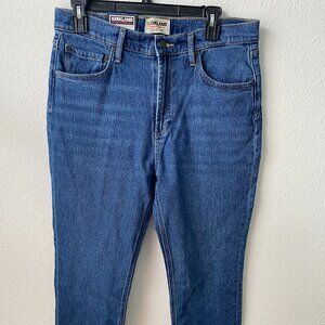 NEW Kirkland Signature Womens 10 High-Rise Straight Fit Jeans Blue